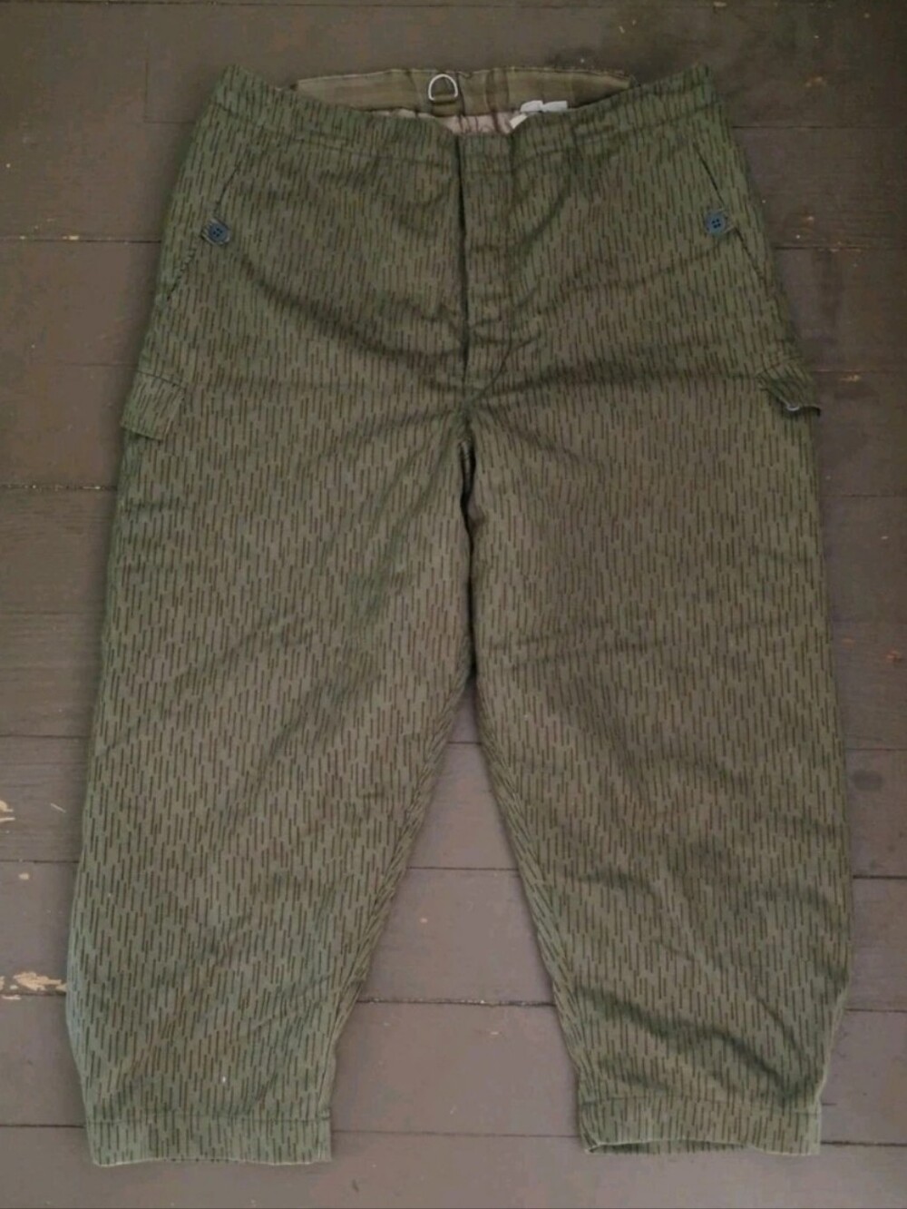 East German Strichtarn Raindrop Camo Winter Pants K56 Trousers Cargo